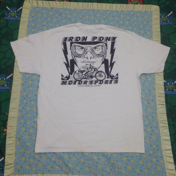 Port and Company Other - 🏍️💨 Iron Pony 🐎 Motorsports 🌎  Columbus Ohio ✨ Shirt XL White Black  Cbus 🔥